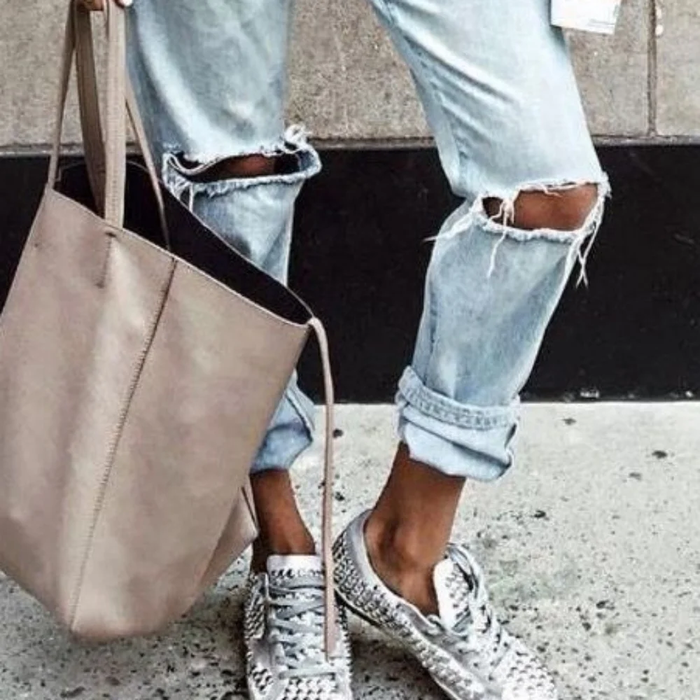 💌💞Golden Goose Studded Leather Sneakers 37 - Picture 12 of 12